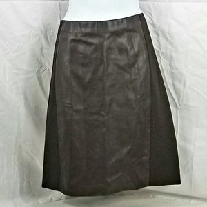 Lauren Ralph Lauren Brown Faux Leather Skirt